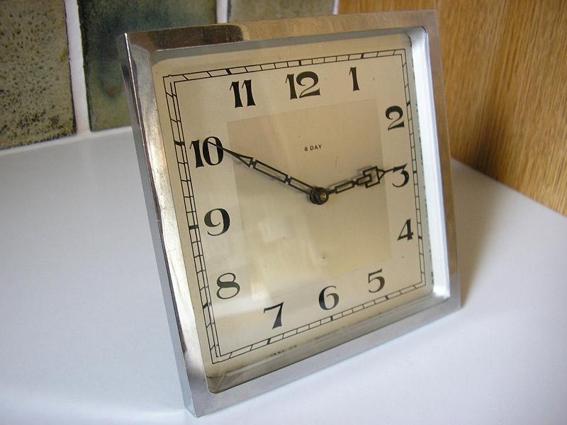 Mandy 1.JPG - Time only. Art Deco style. Cleaned & serviced.